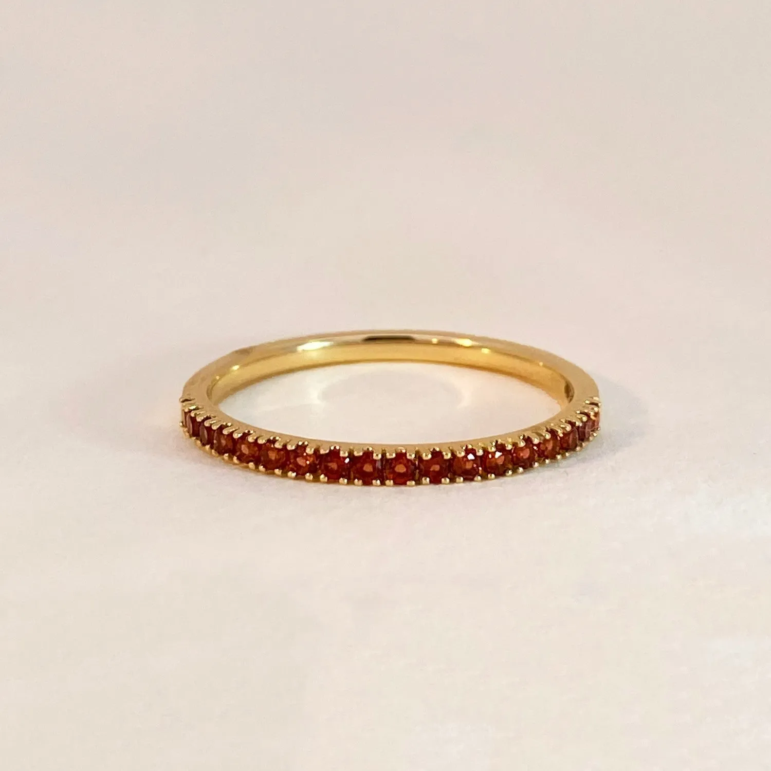 Garnet Row Ring