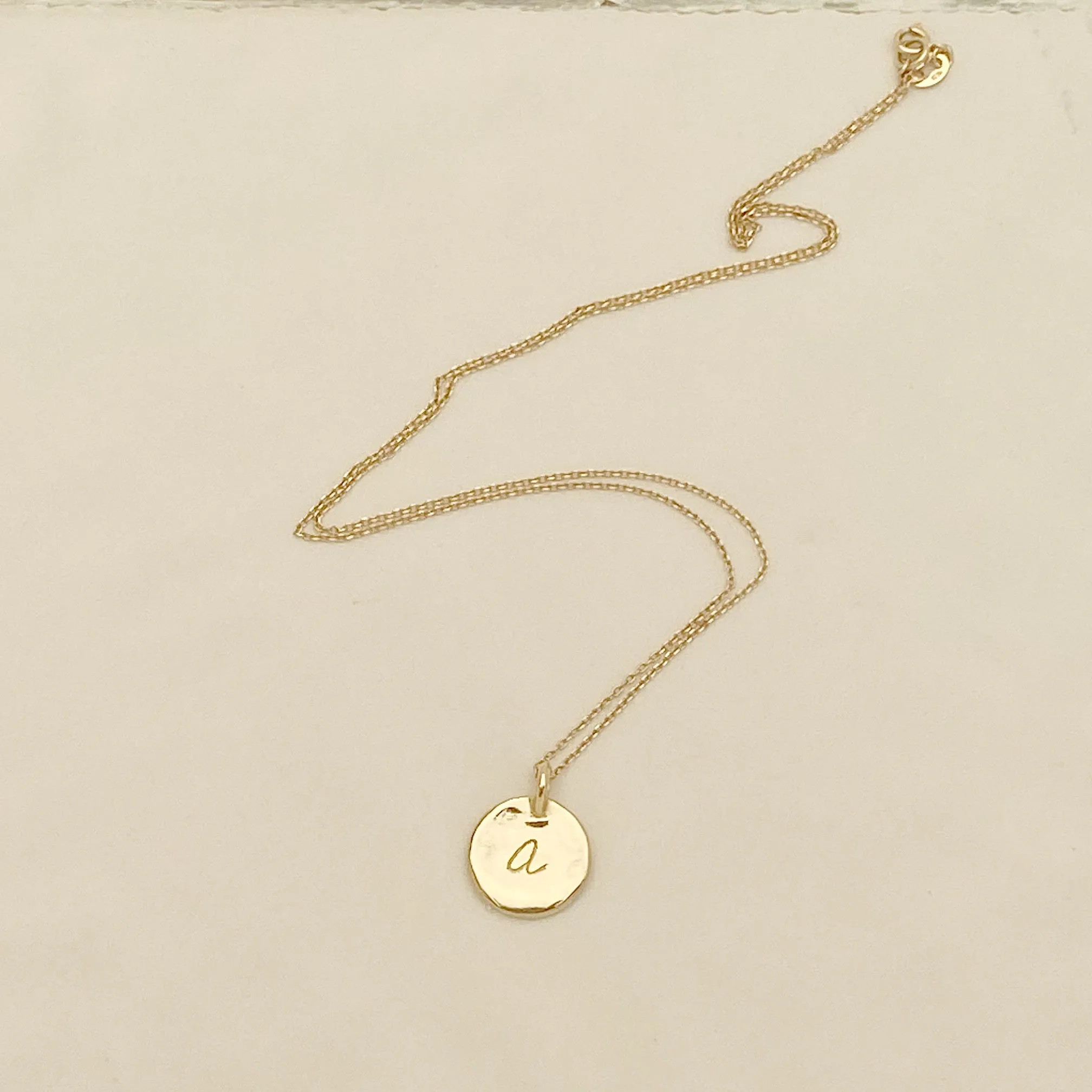 Georgia Initial Necklace | Silver