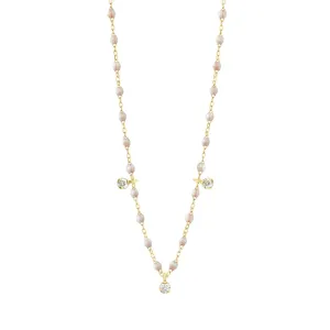 GIGI CLOZEAU- Classic Gigi Supreme Necklace- 3 Diamonds 18"- OPAL
