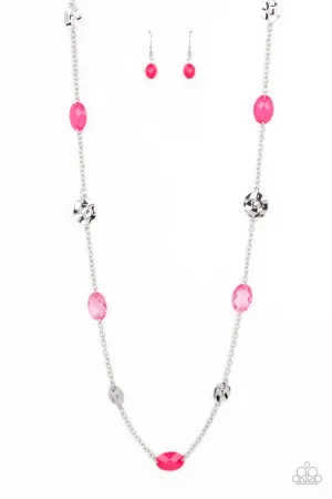 Glossy Glamorous Pink Paparazzi Necklace