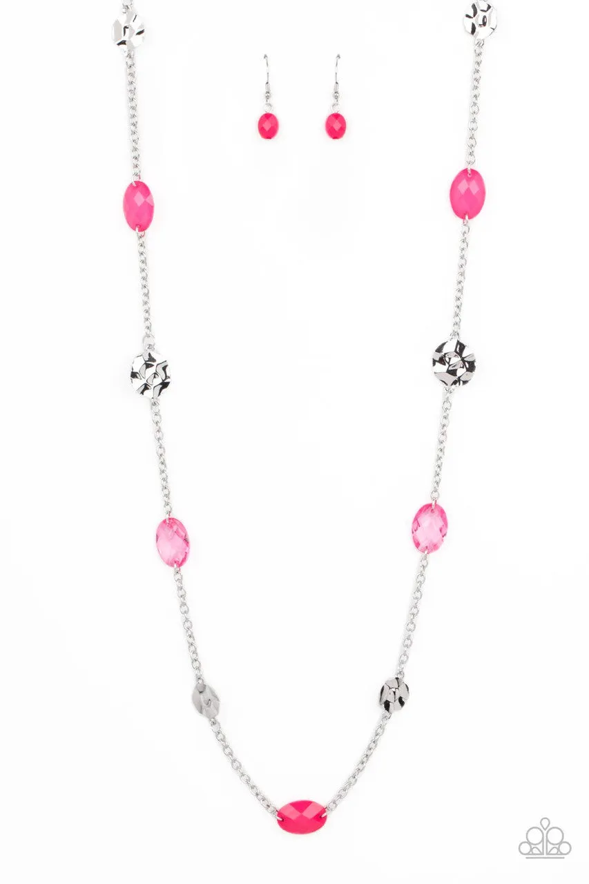 Glossy Glamorous Pink Paparazzi Necklace