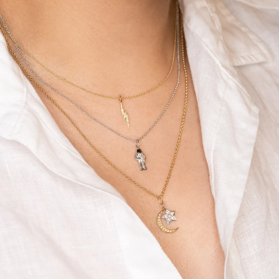 Gold & Diamond Astronaut Charm