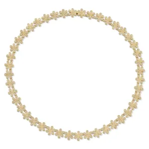 Gold & Diamond Daisy Eternity Necklace