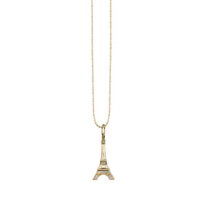Gold & Diamond Eiffel Tower Charm