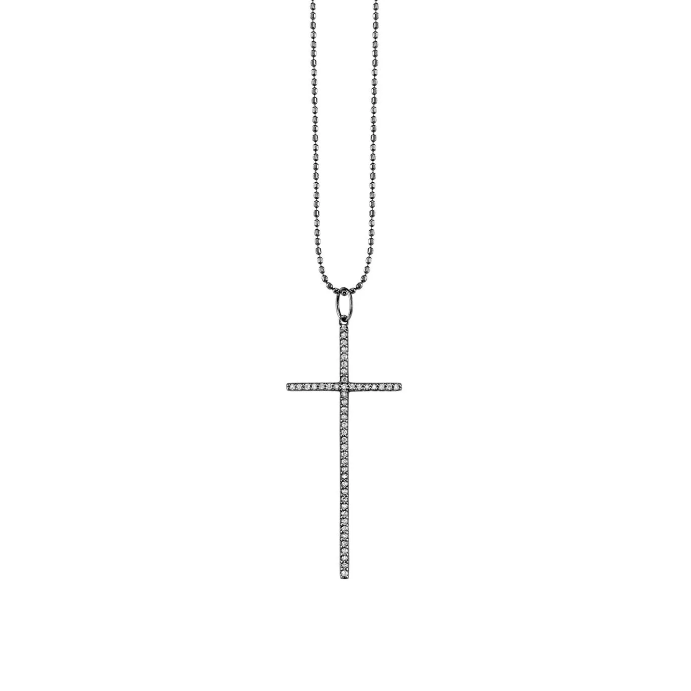 Gold & Diamond Large Cross Charm