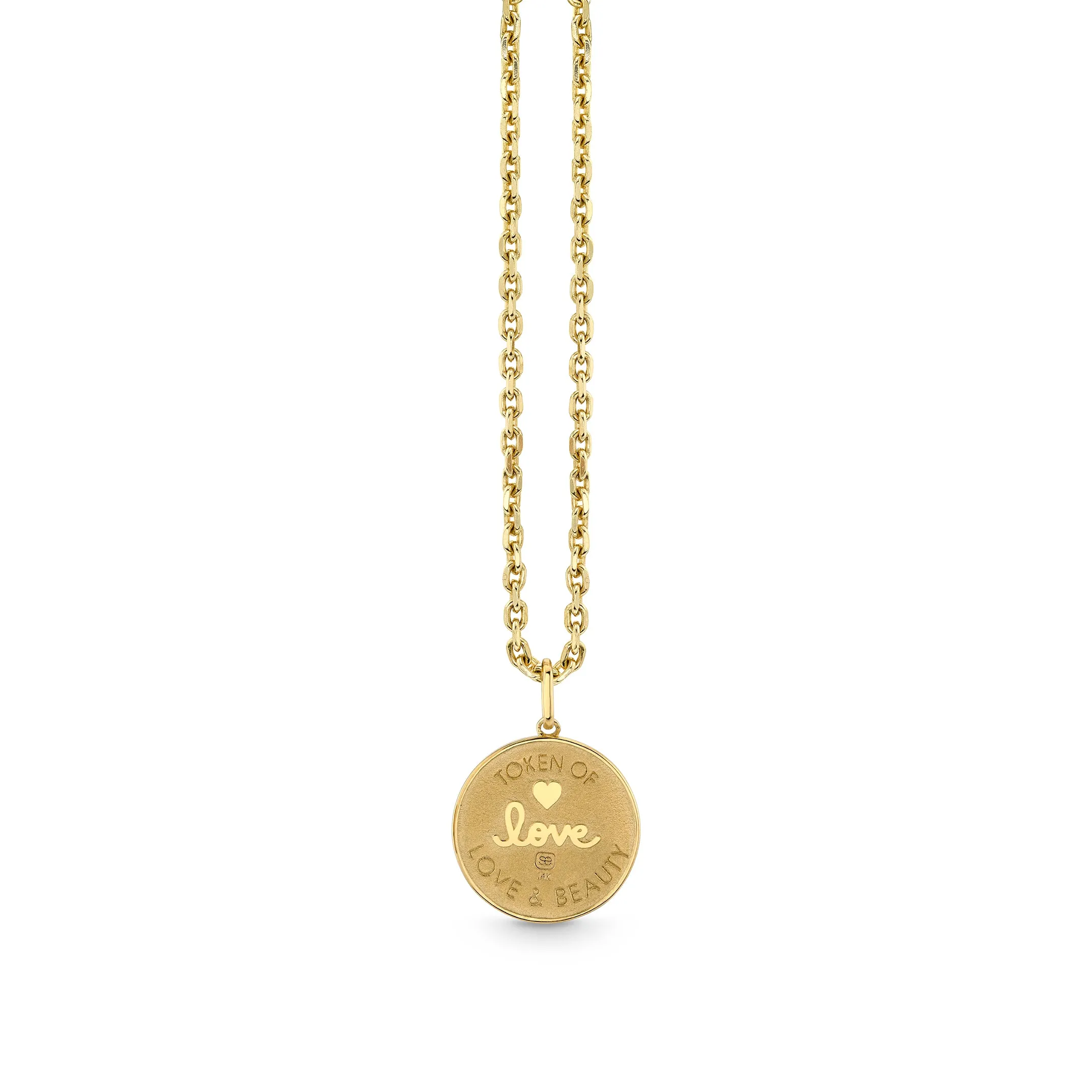 Gold & Diamond Small Birth of Venus Coin