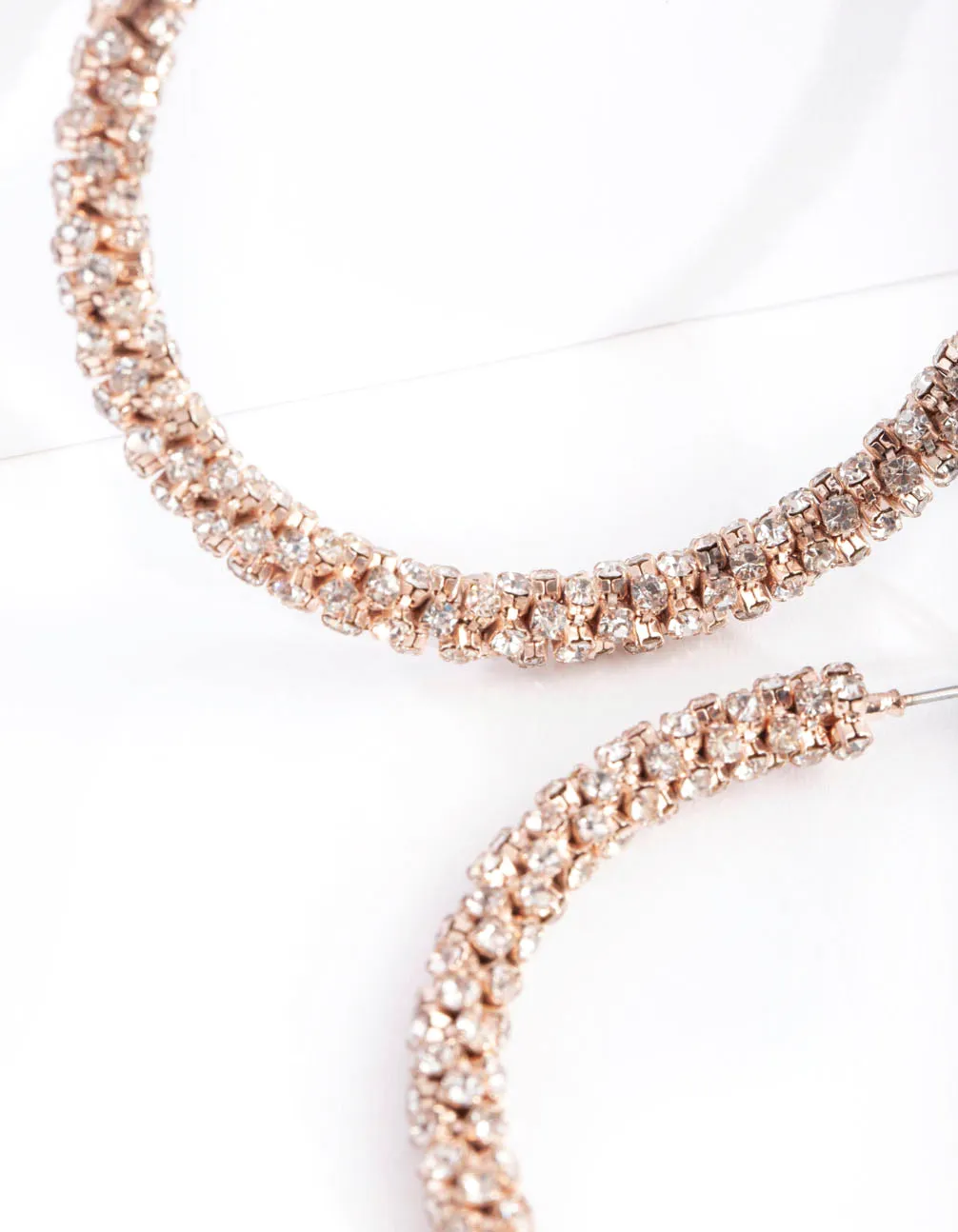 Gold Stone Cluster Hoop Earrings