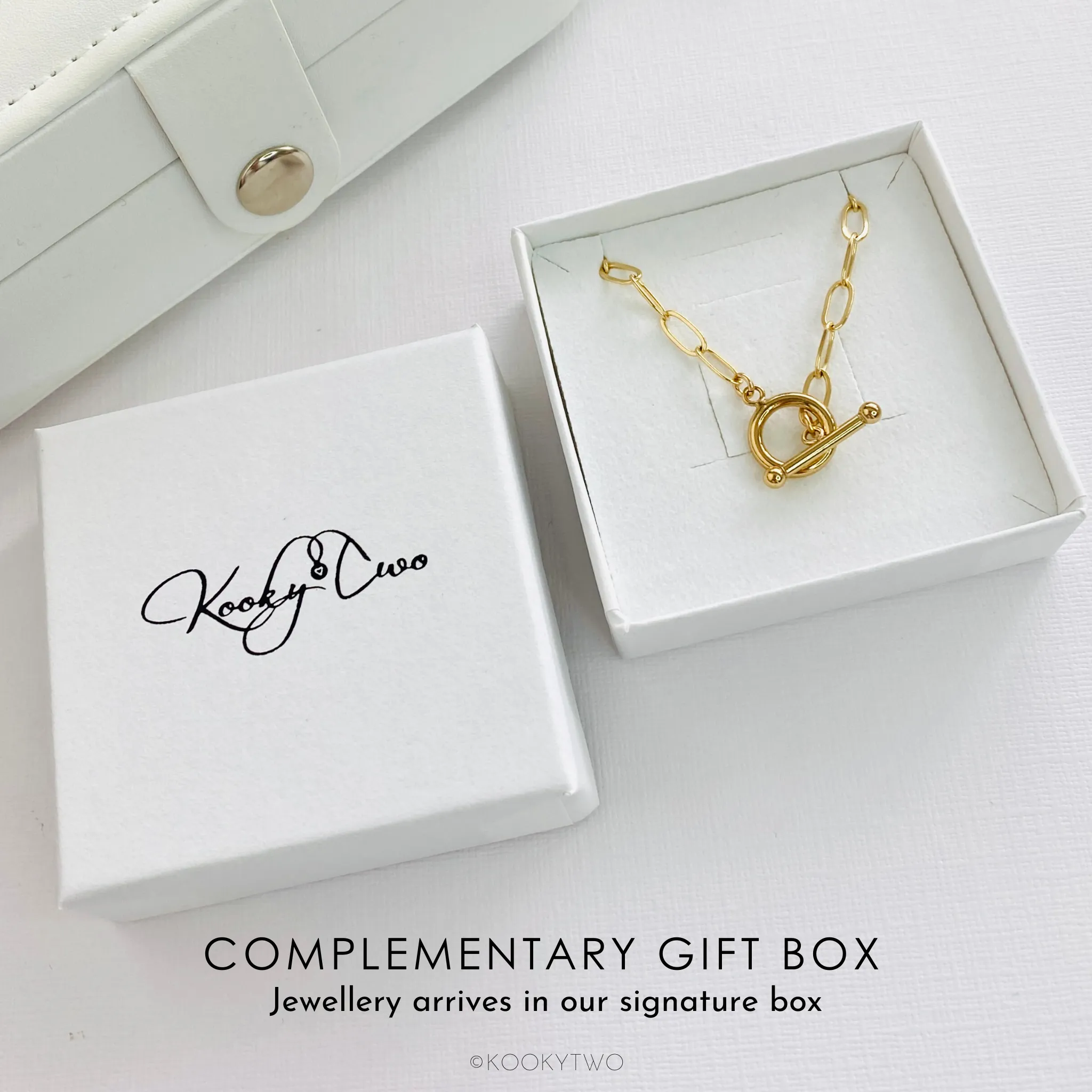 Gold T Bar Necklace
