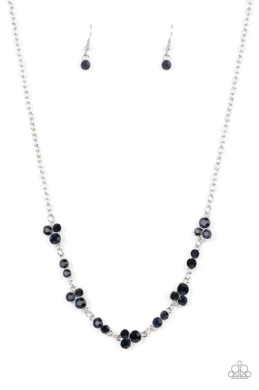 Gorgeously Glistening Blue Paparazzi Necklace