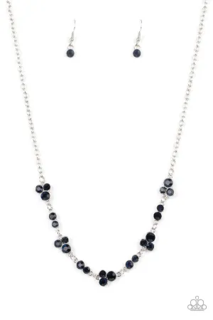 Gorgeously Glistening Blue Paparazzi Necklace
