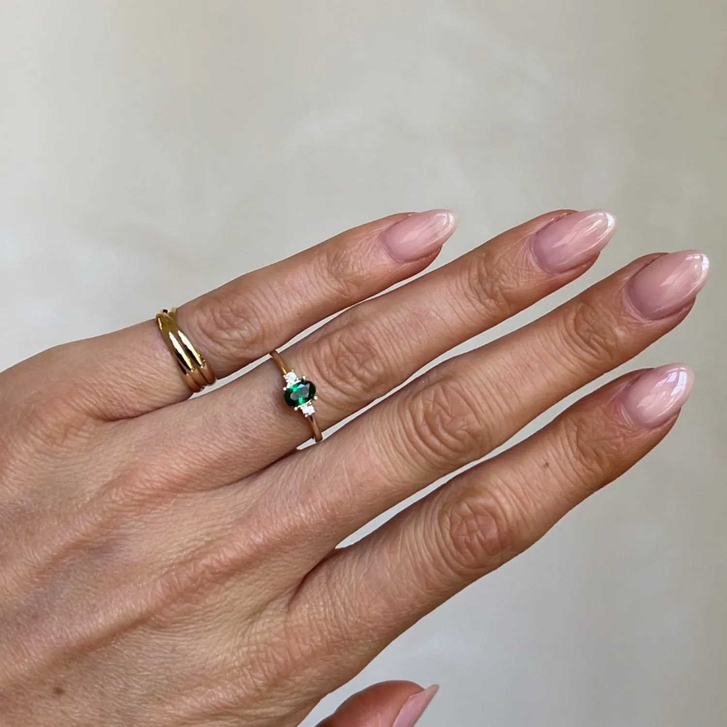 Green Trilogy Ring