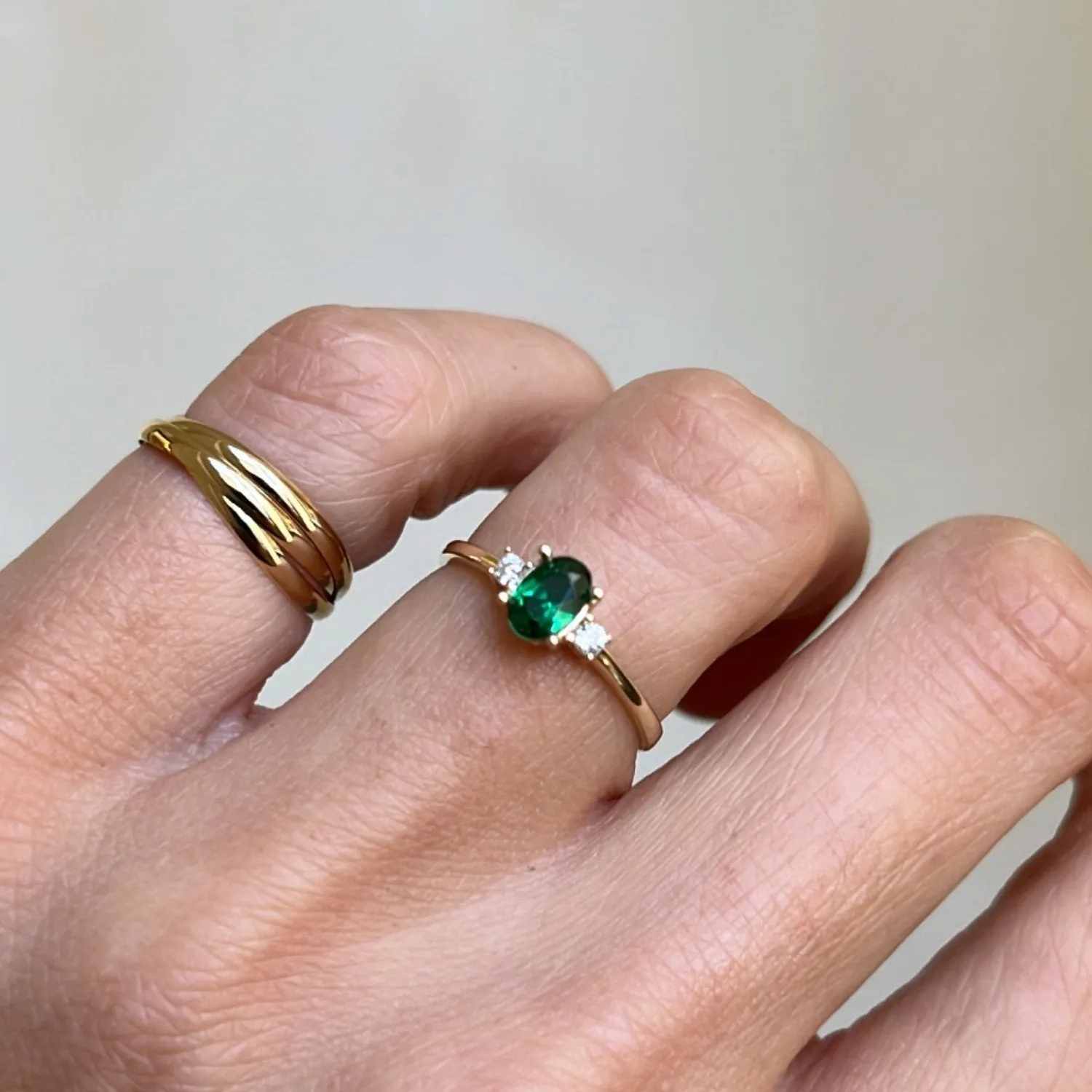 Green Trilogy Ring