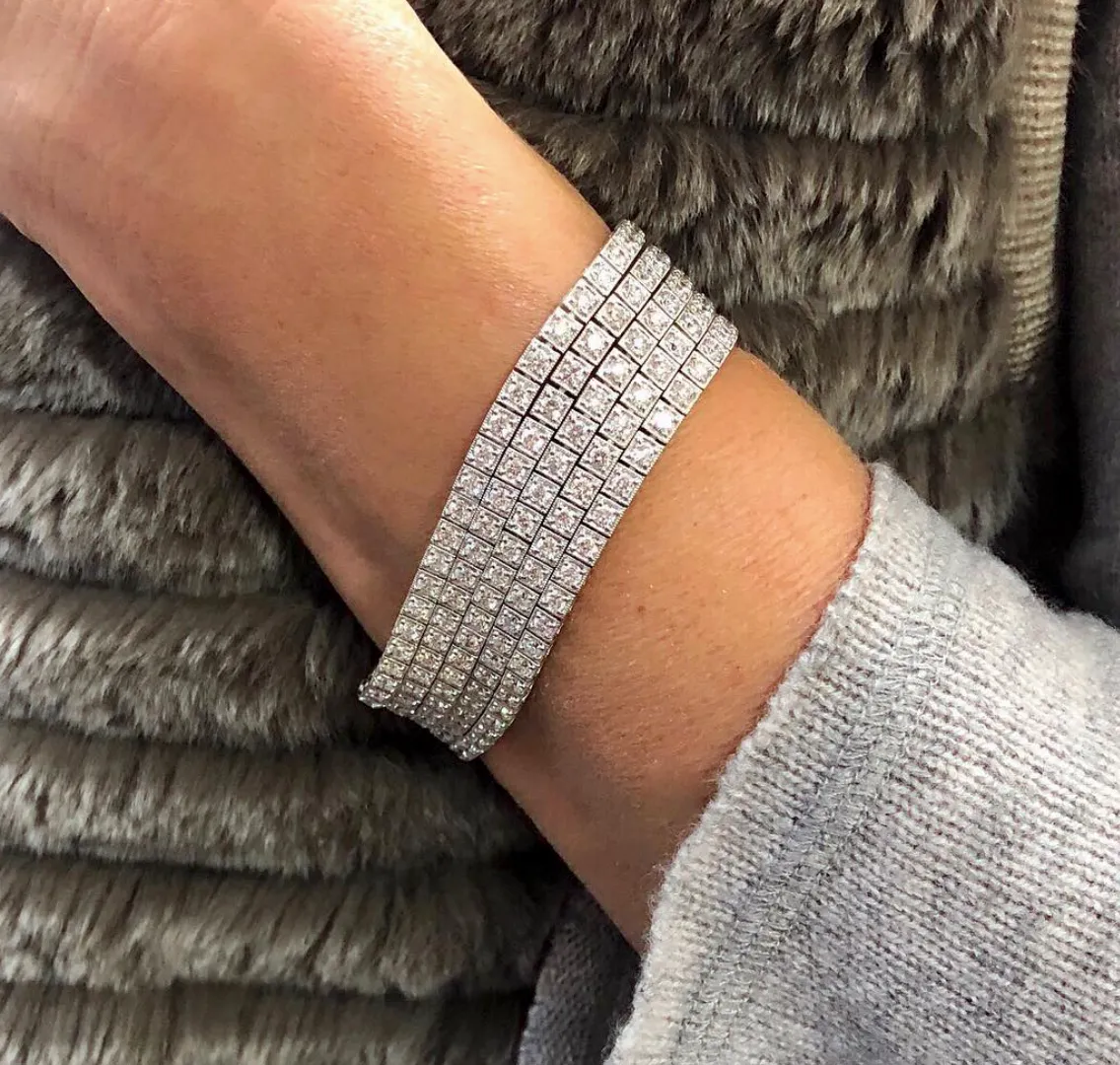 Gregg Ruth Five Row Tennis Bracelet
