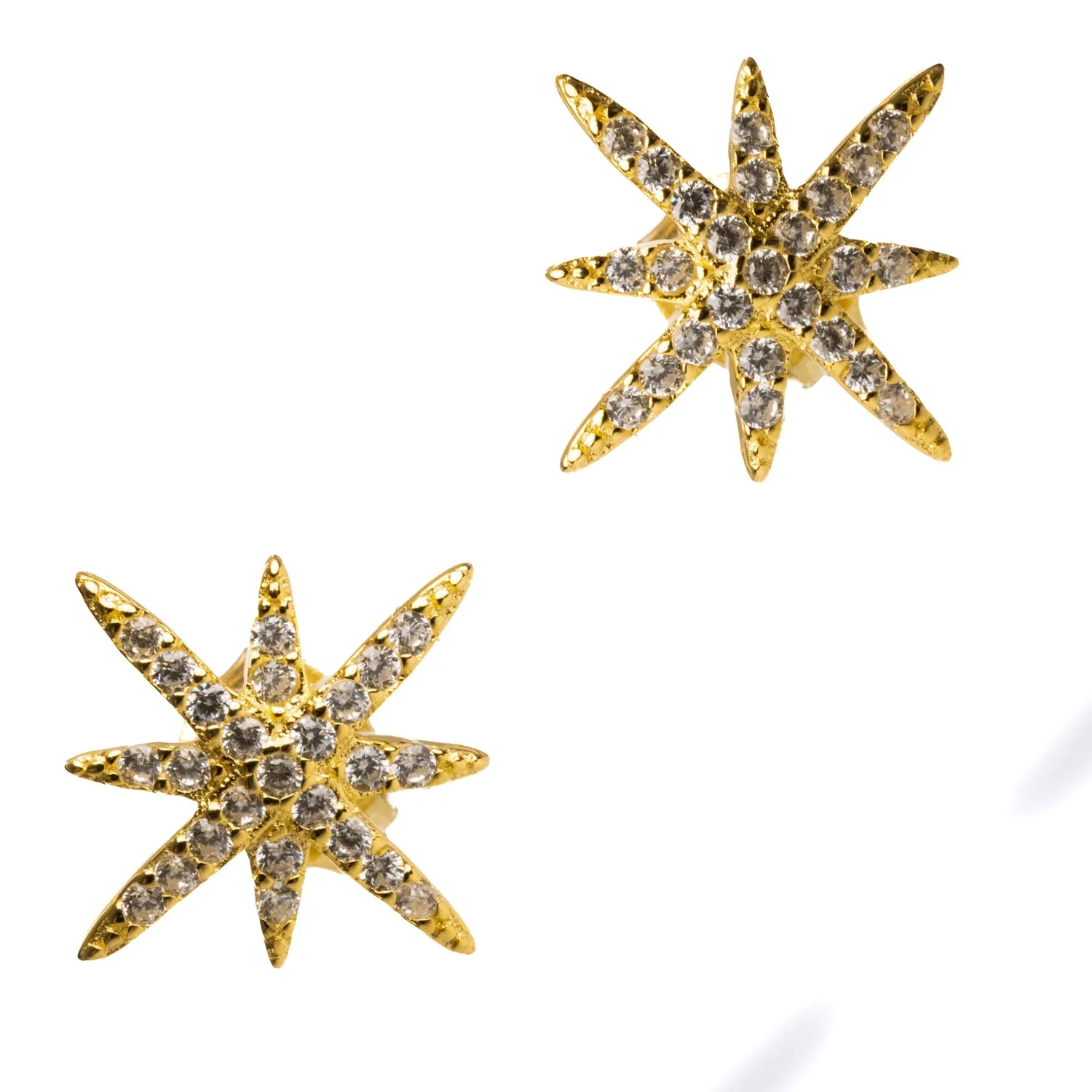 Guidance North Star Gold & Diamond Stud Earrings