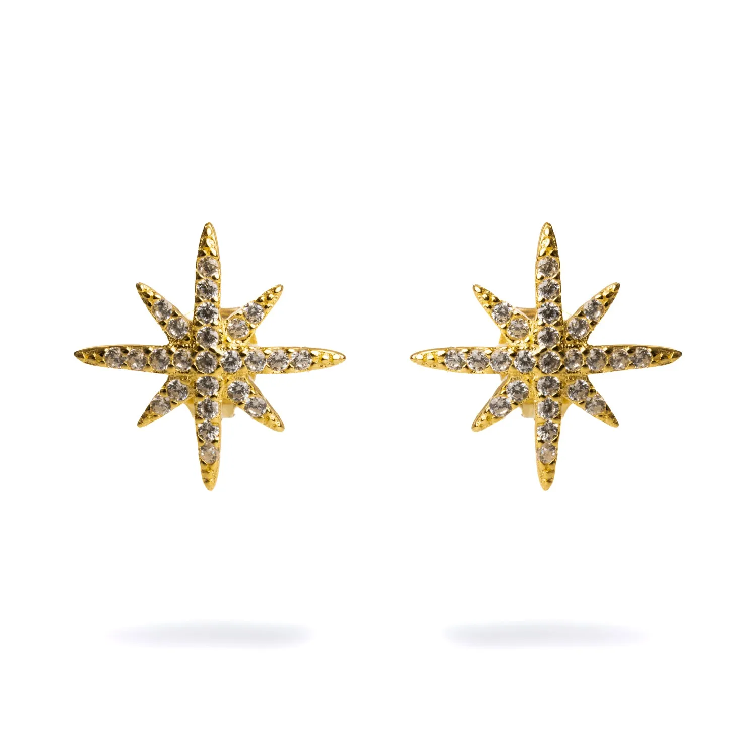 Guidance North Star Gold & Diamond Stud Earrings