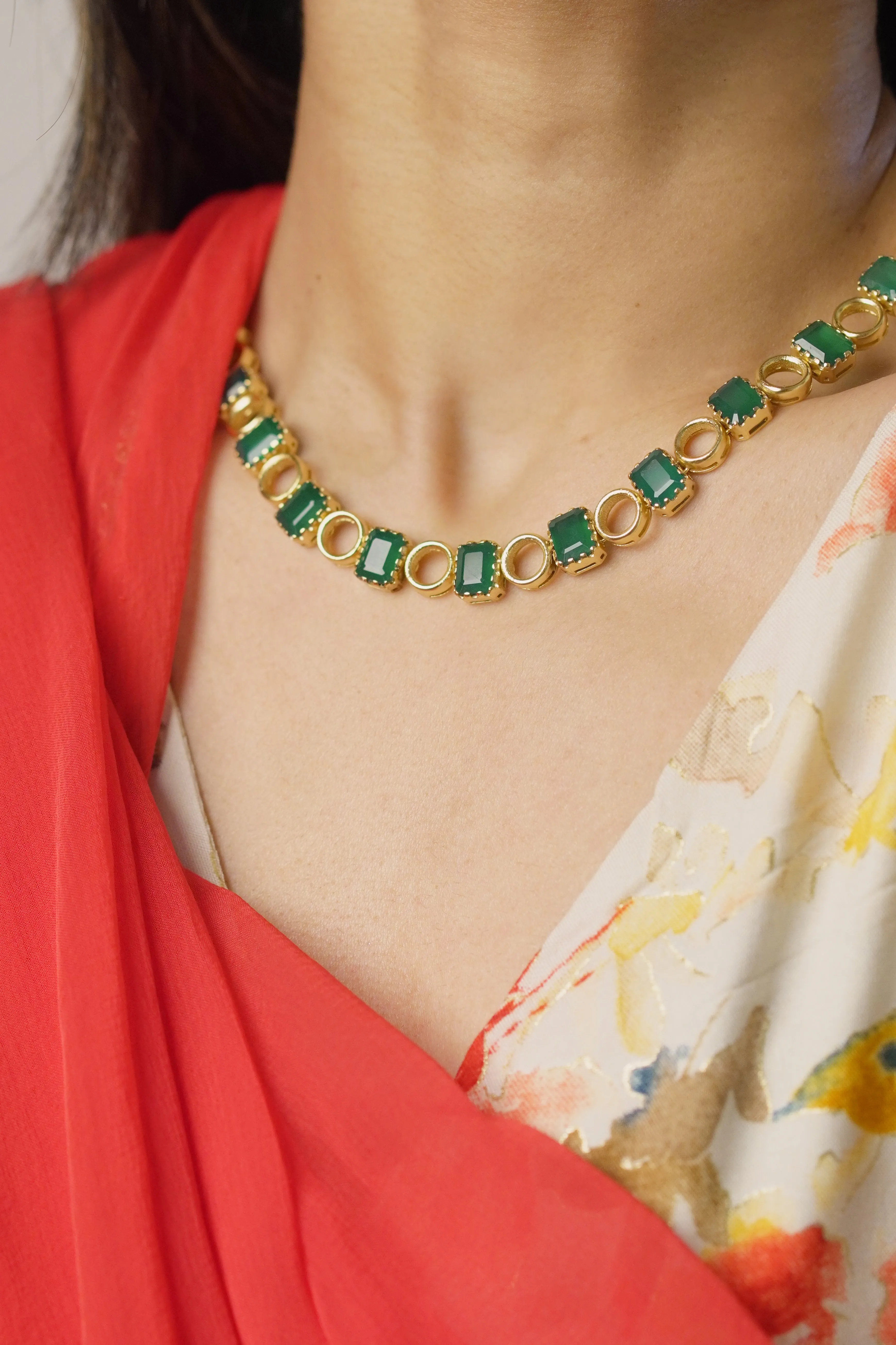 Gulika Green Onyx Necklace
