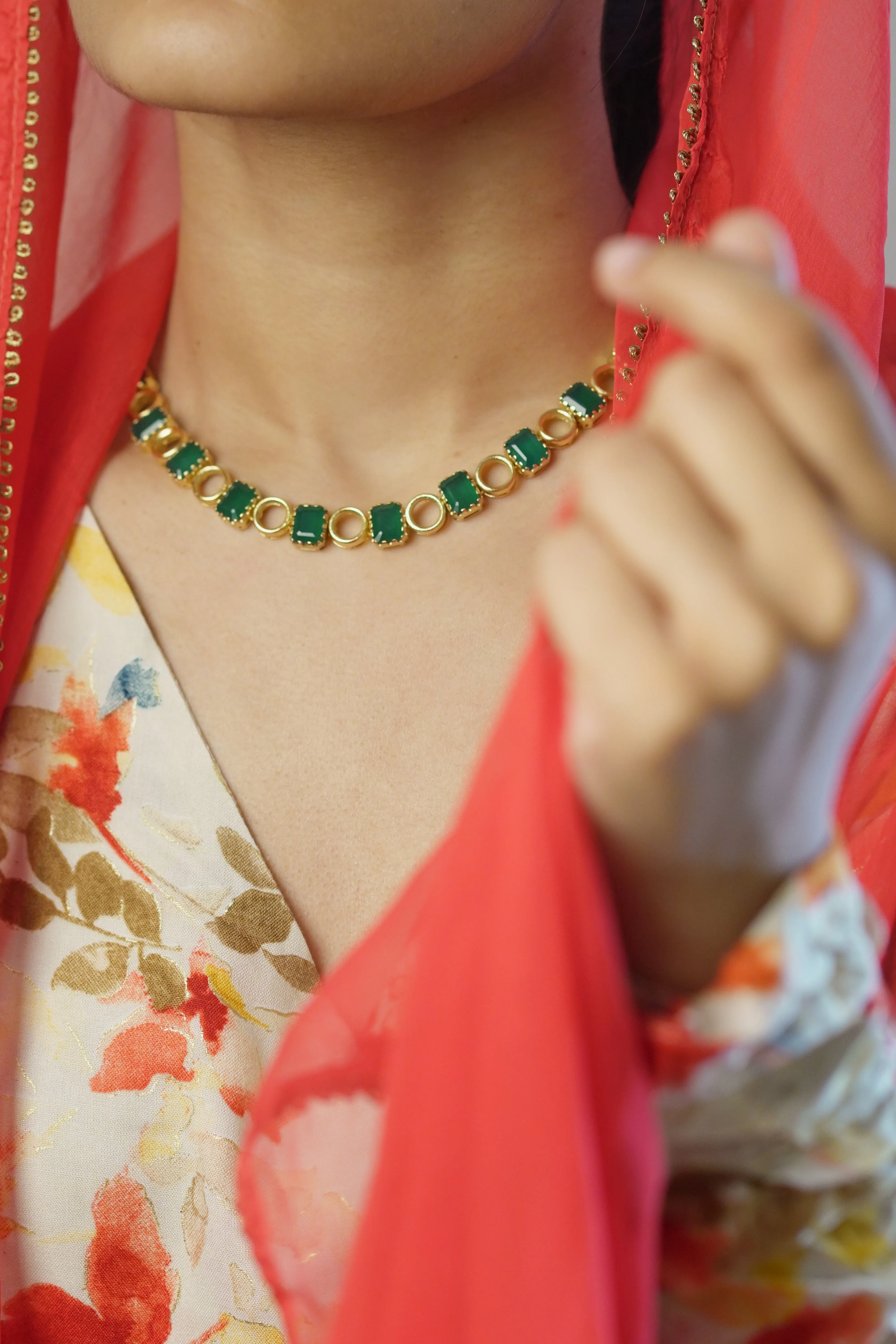 Gulika Green Onyx Necklace