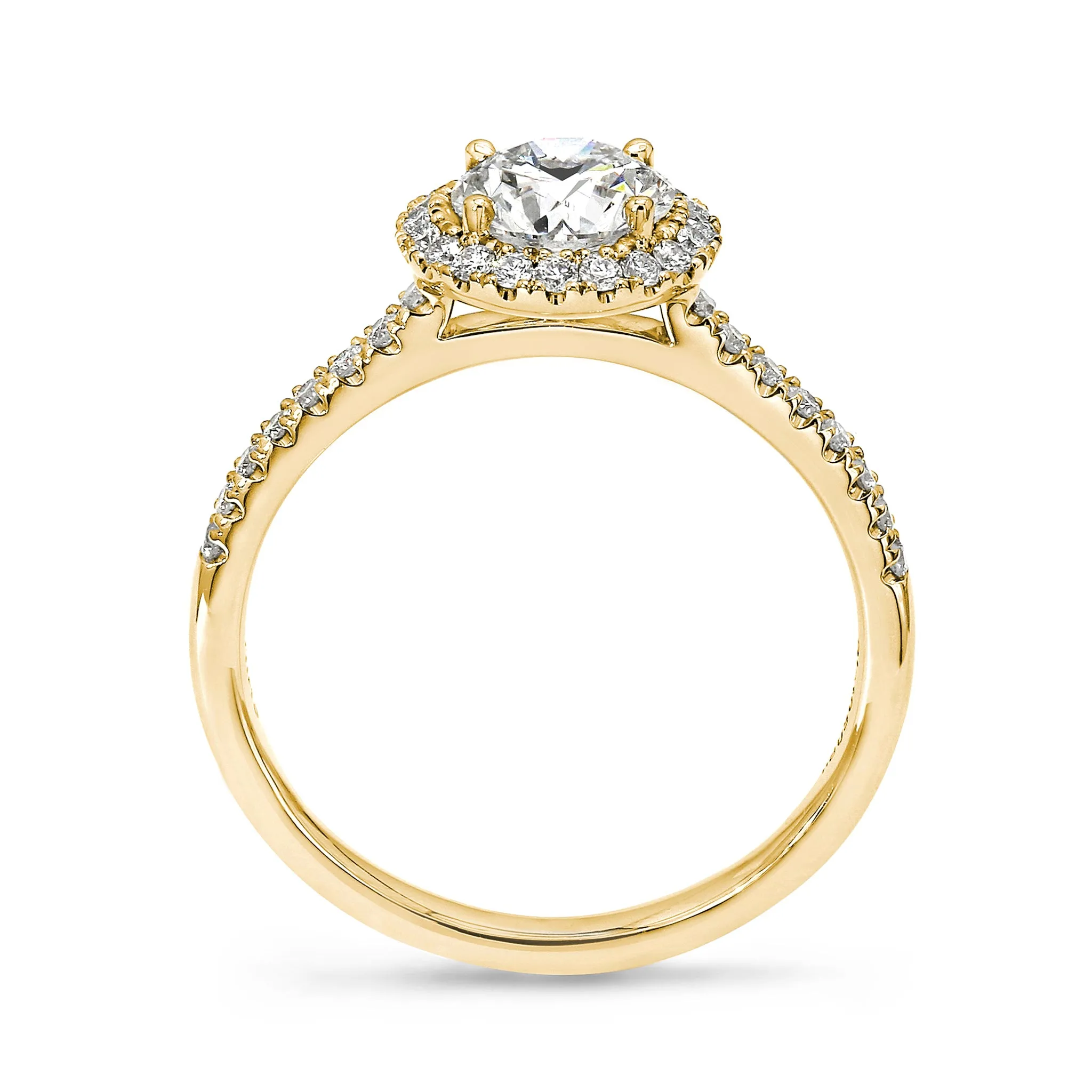 Halo Diamond Engagement Ring