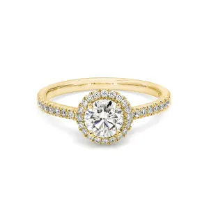 Halo Diamond Engagement Ring