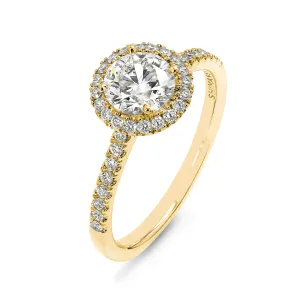 Halo Diamond Engagement Ring