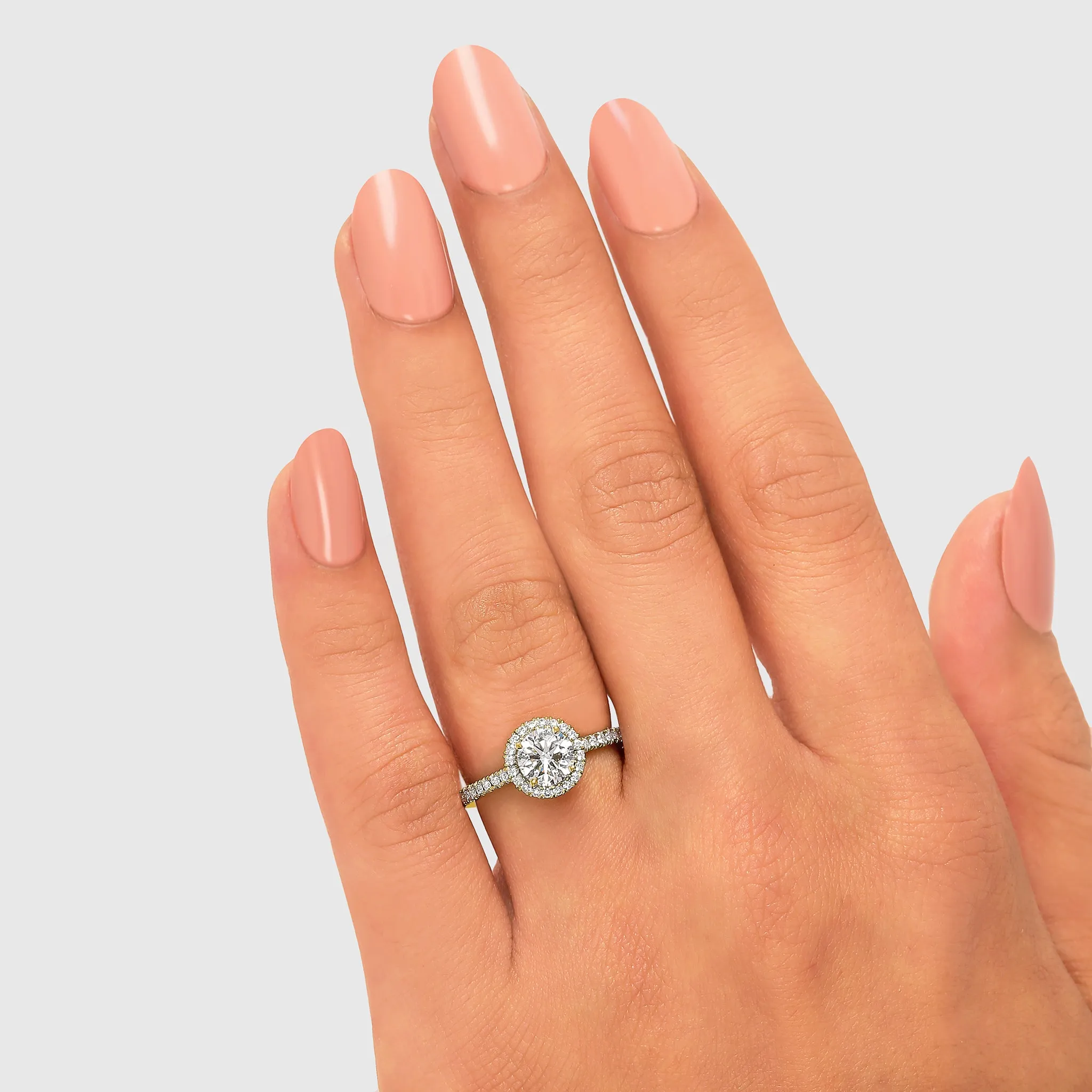 Halo Diamond Engagement Ring