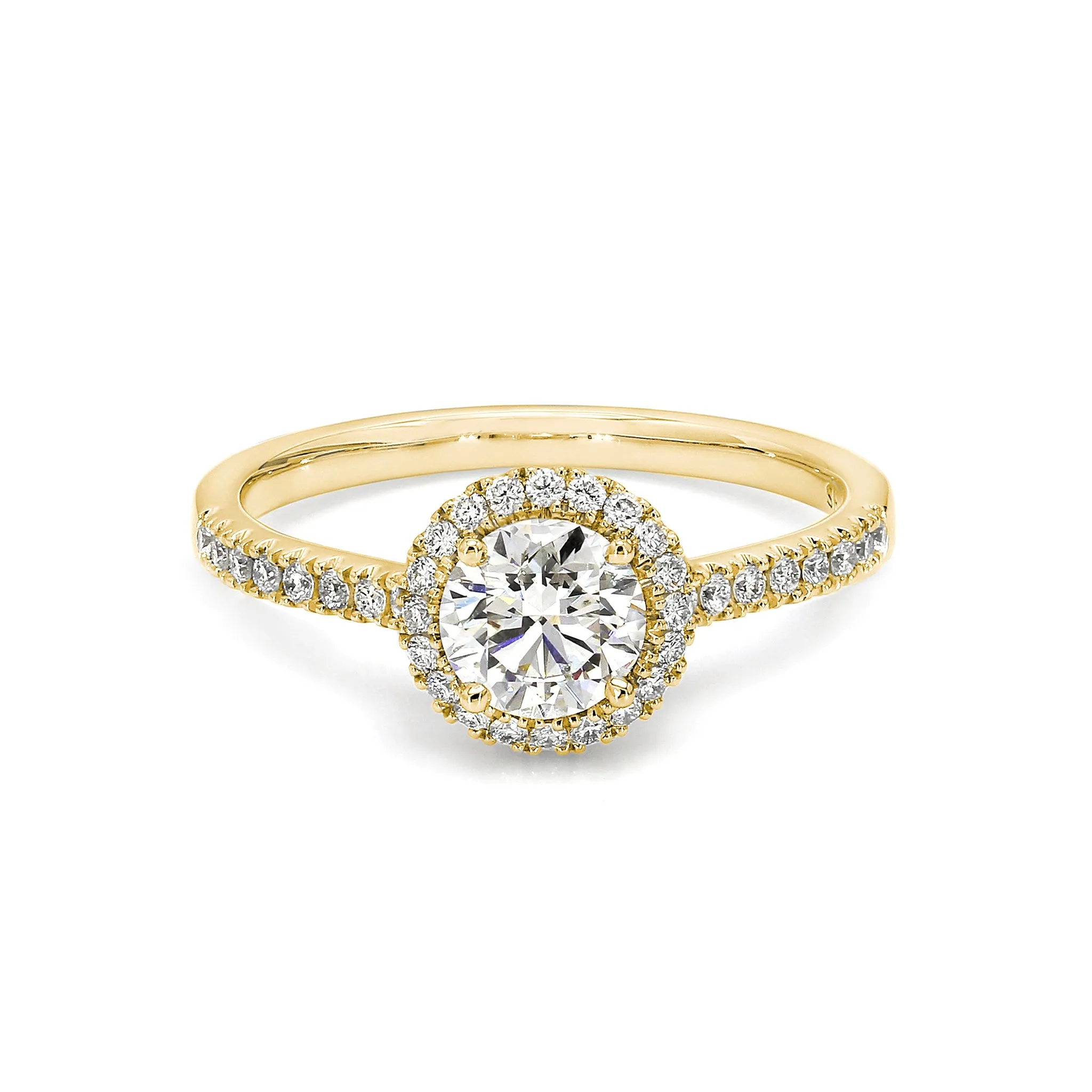 Halo Diamond Engagement Ring