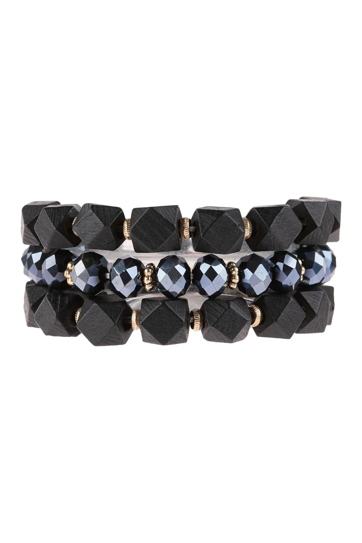 HDB3226 - THREE LINES BEADS BRACELET