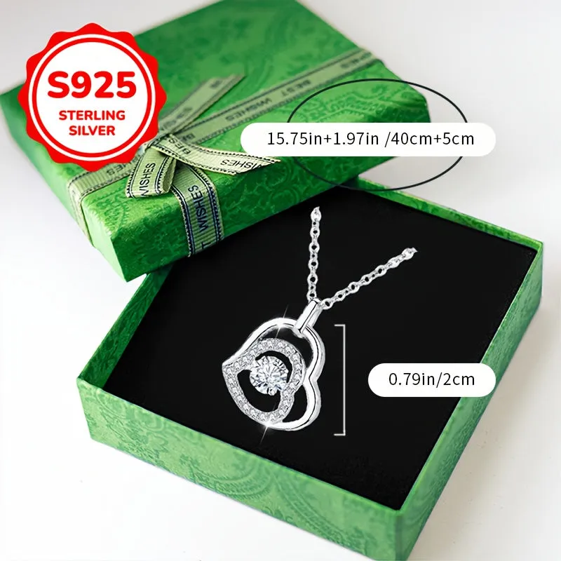 Heart Pendant Necklace - Double Layer Timeless Elegance