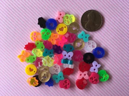 Heart, Skull, Butterfly & Hamsa links / 50 Pieces, 10mm
