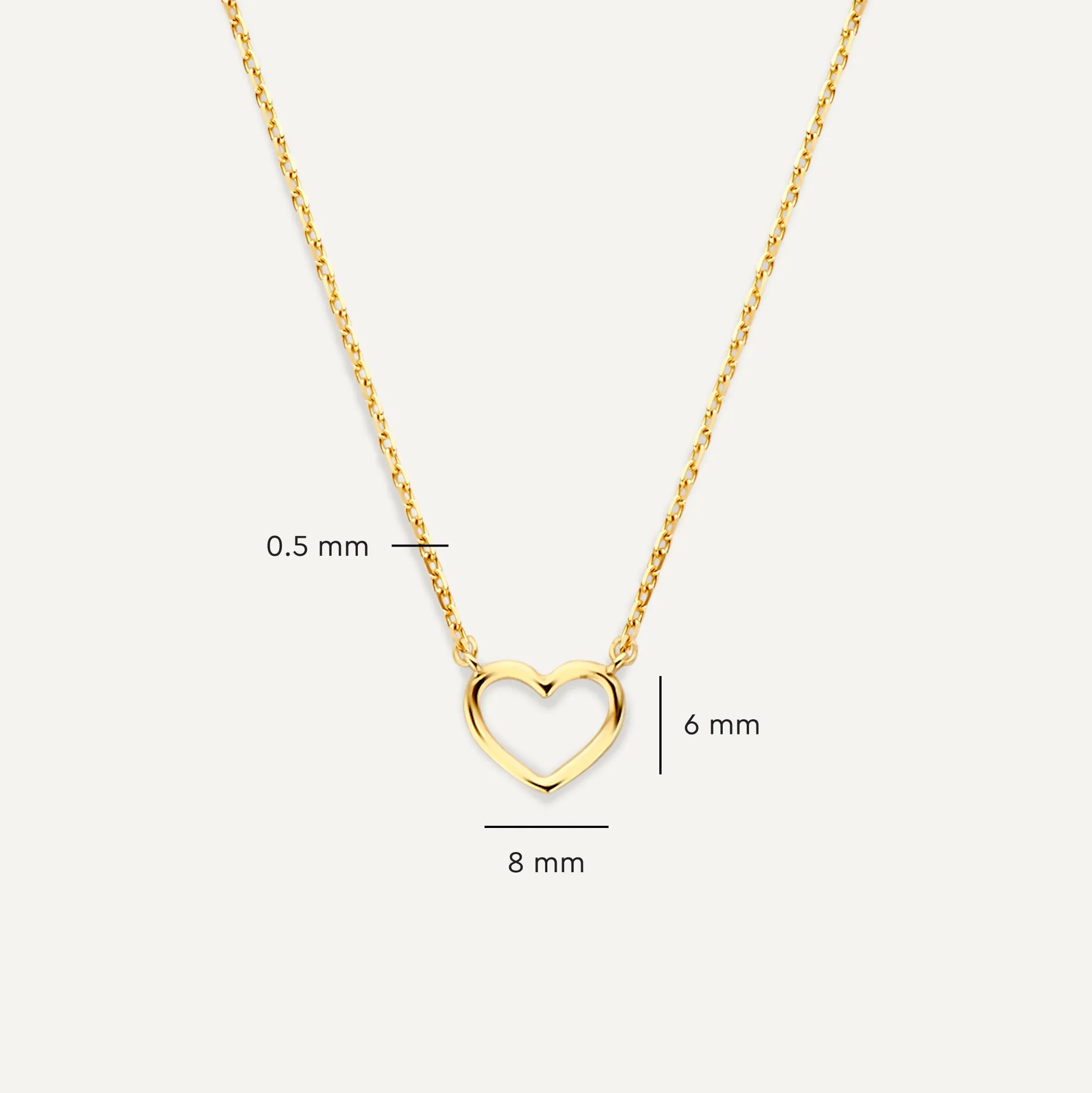 Heart Zirconia Necklaces Set