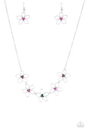 Hoppin Hibiscus Multi Paparazzi Necklace