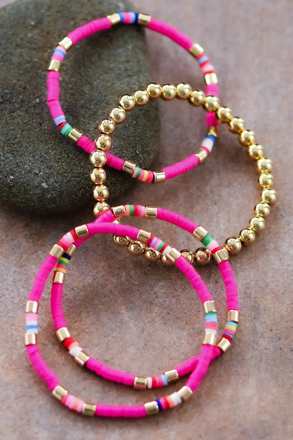 Hot Pink Bracelet Set