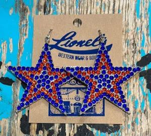 Houston Astros Large Star Earrings