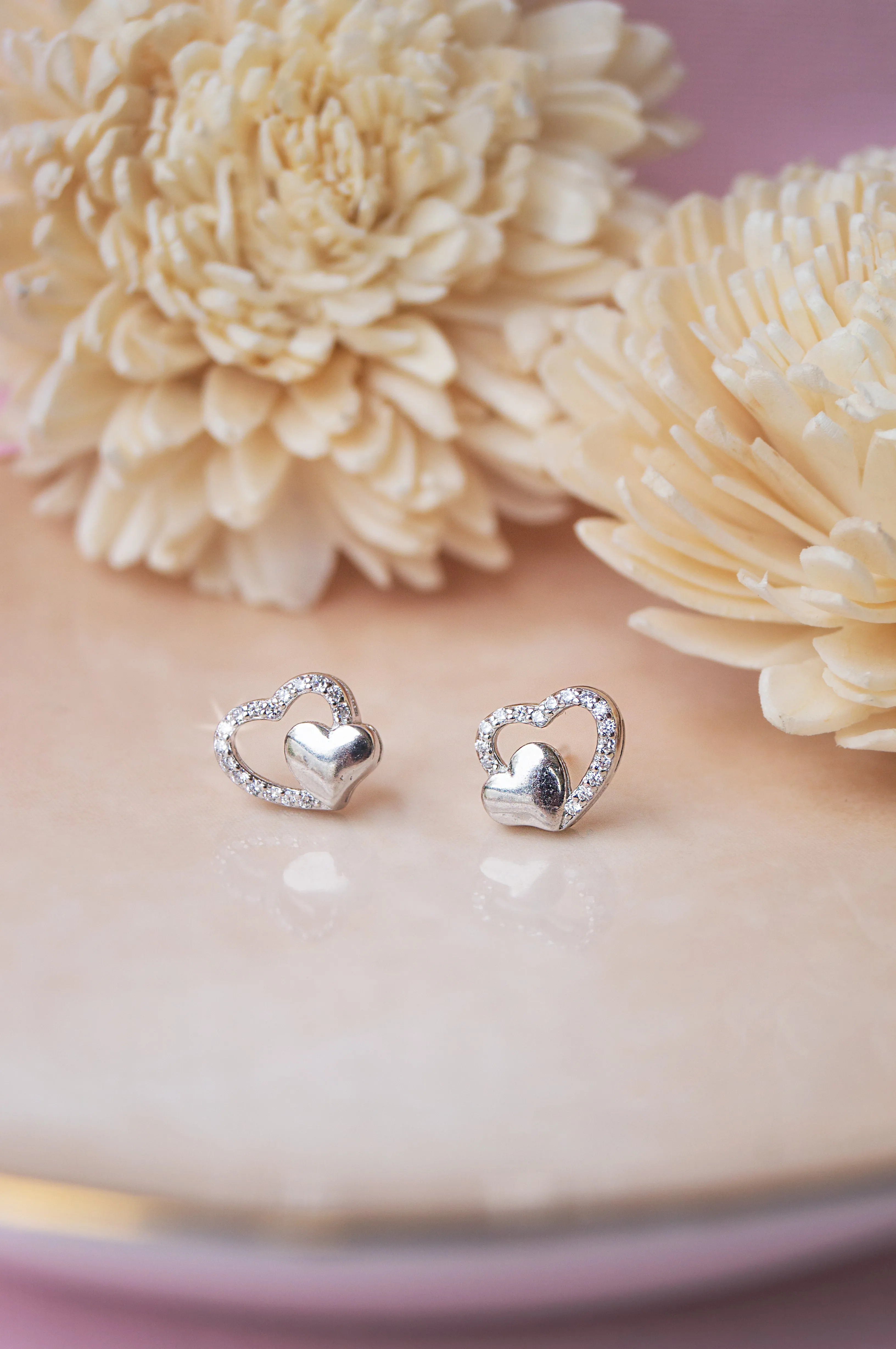 In Your Heart Sterling Silver Pendant Set