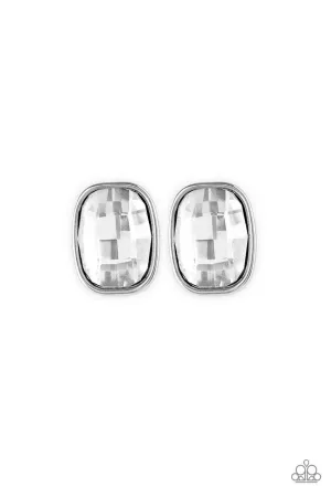 Incredibly Iconic White Paparazzi Earrings