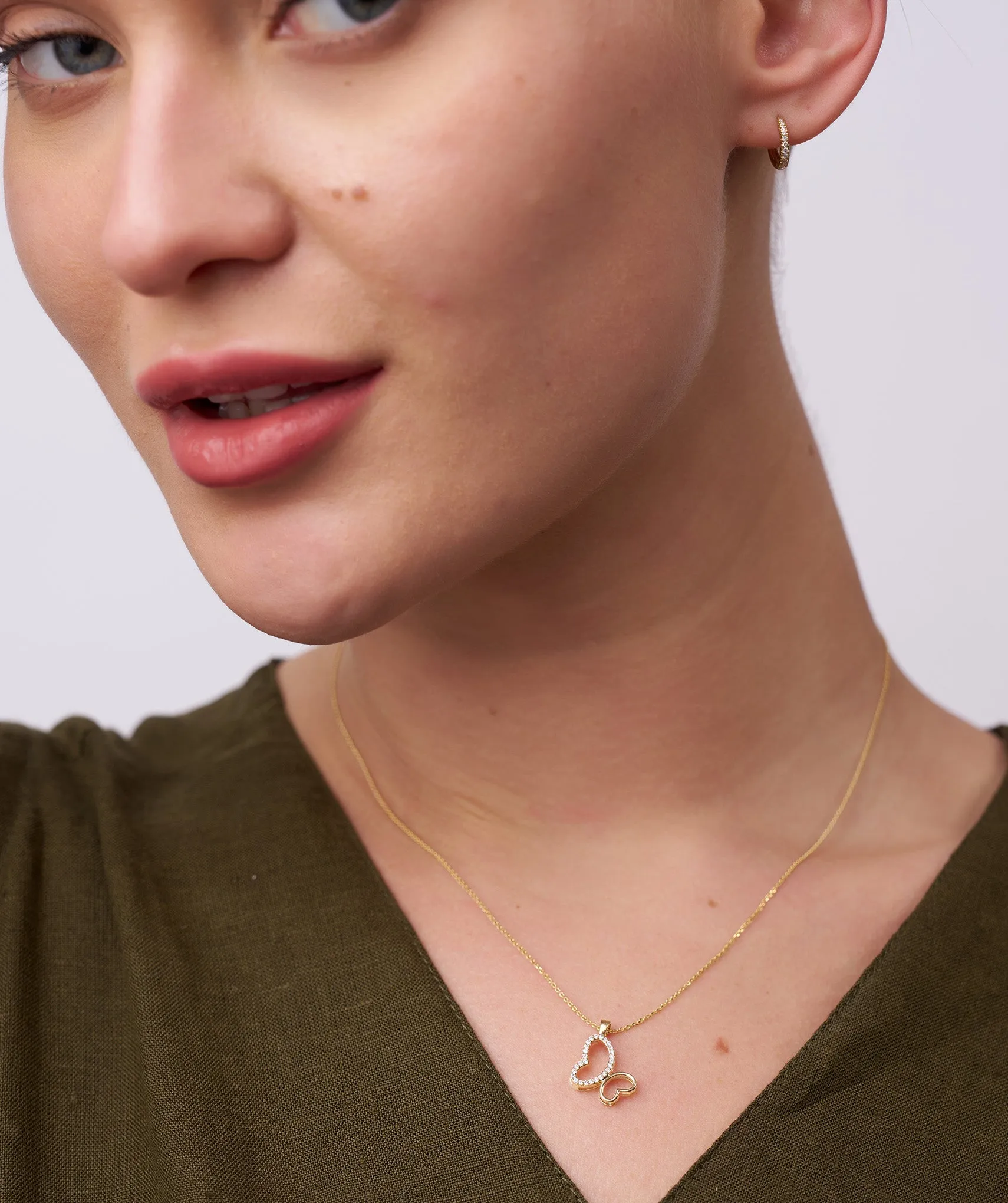 Intertwined Hearts Necklace