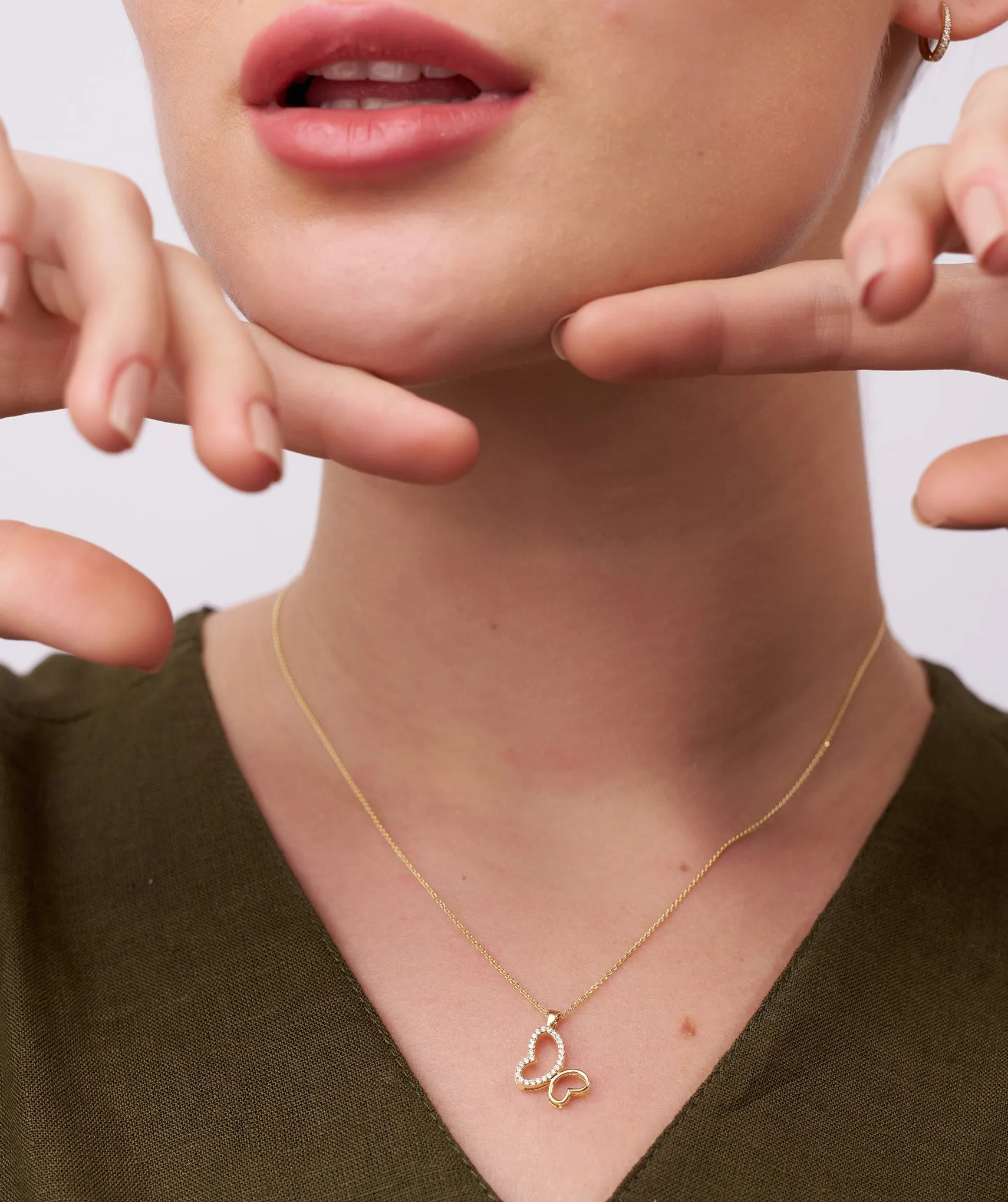 Intertwined Hearts Necklace