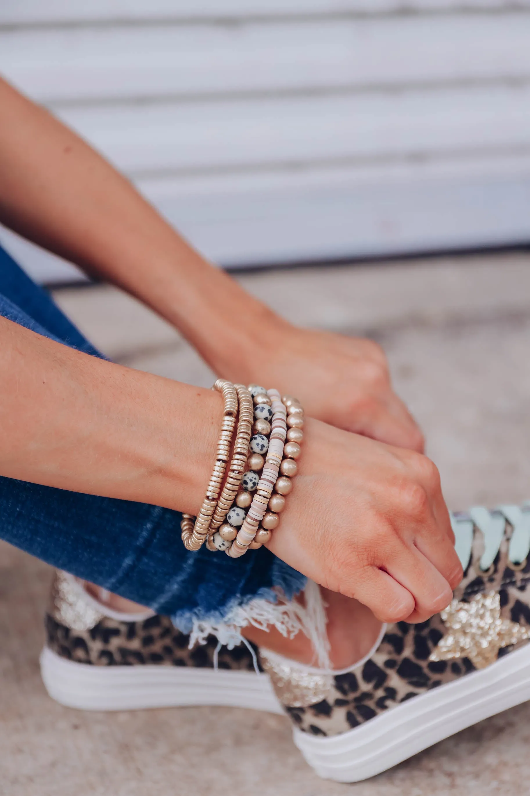 Into The Mix Stack Bracelets - Gold