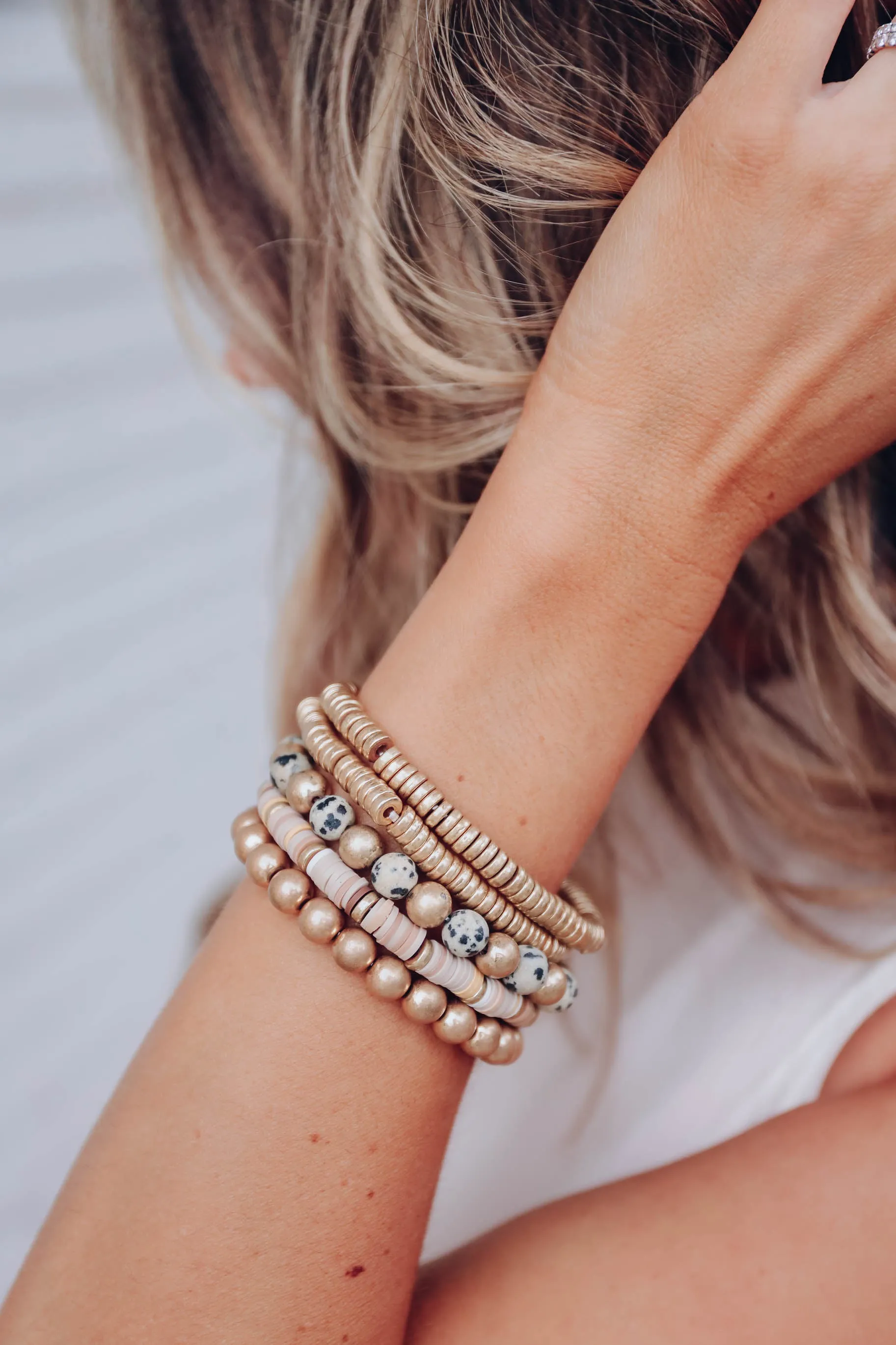 Into The Mix Stack Bracelets - Gold