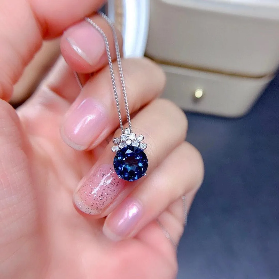 Jewellery Set London Blue Stones Pendants