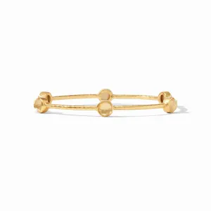 Julie Vos Milano Luxe Bangle Gold Iridescent Champagne Small