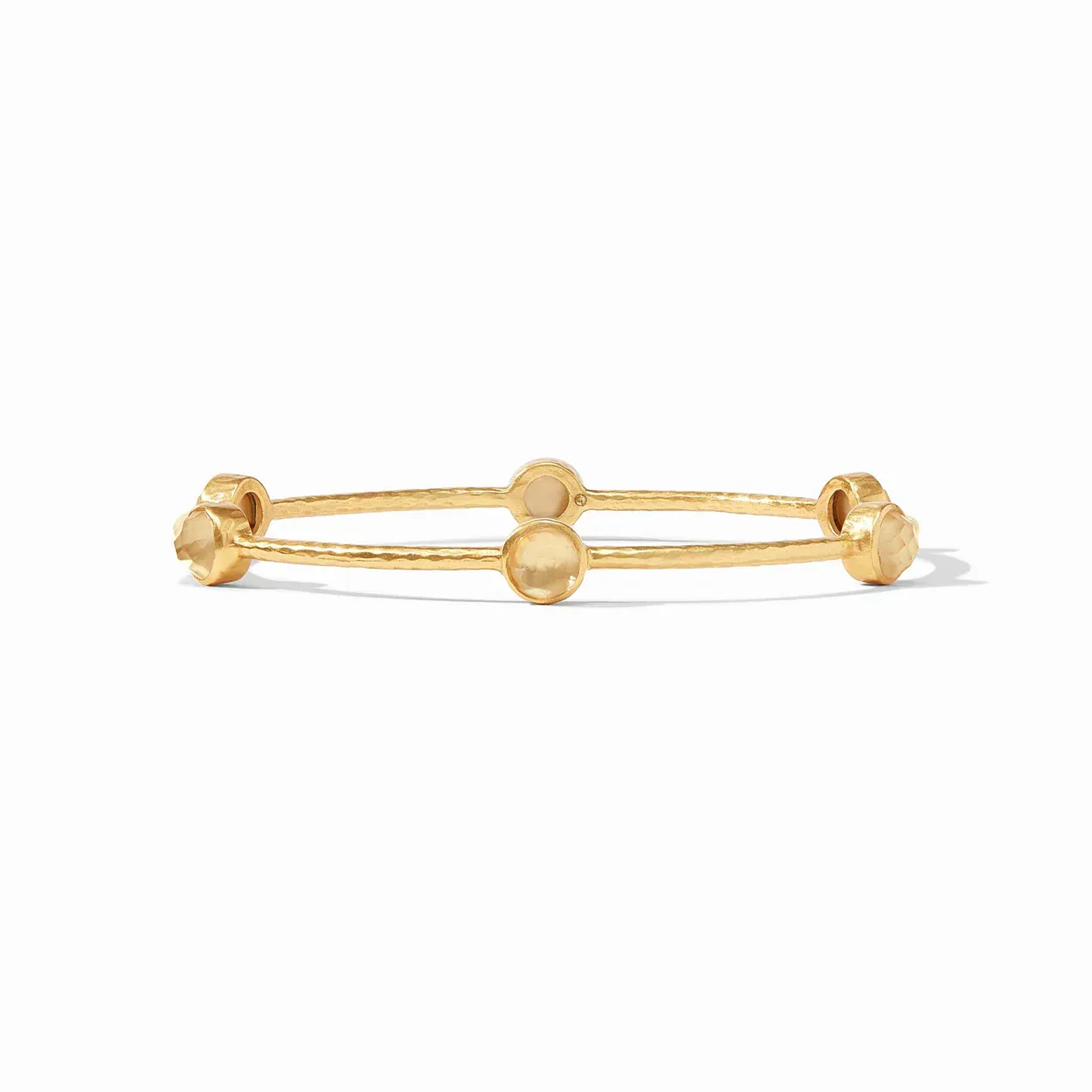 Julie Vos Milano Luxe Bangle Gold Iridescent Champagne Small