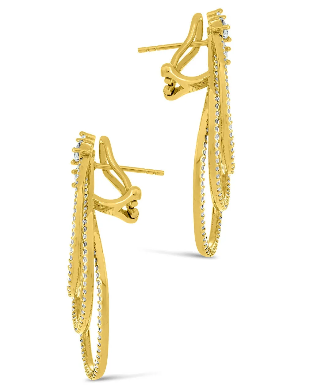 Kaia CZ Statement Drop Earrings