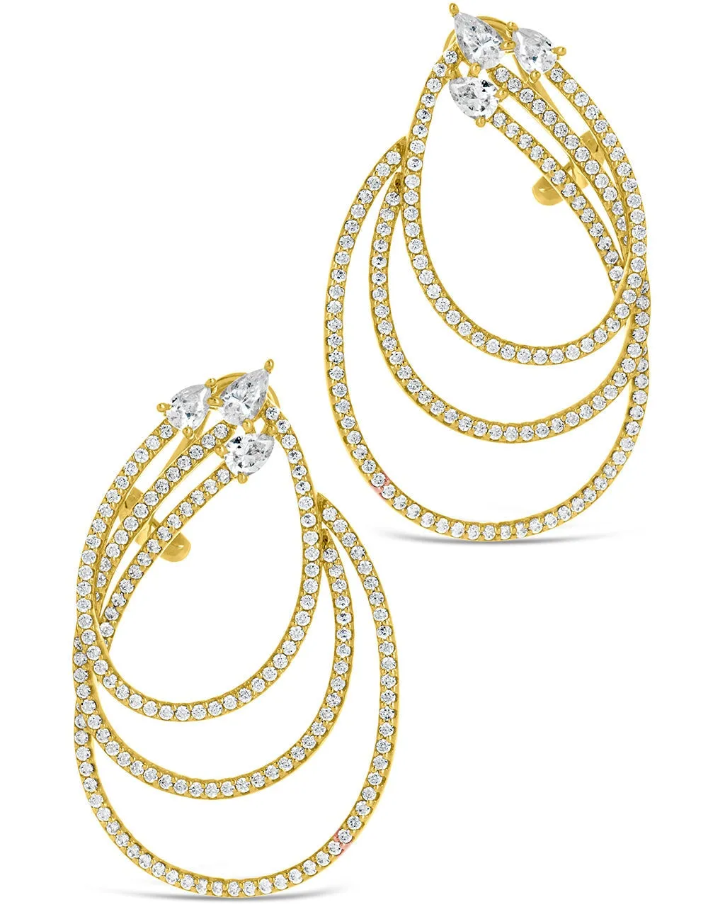 Kaia CZ Statement Drop Earrings