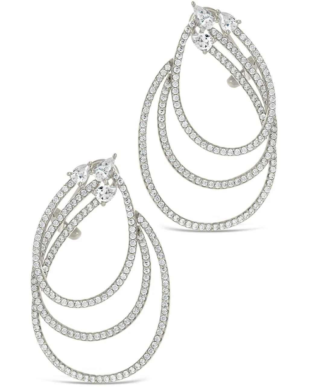 Kaia CZ Statement Drop Earrings
