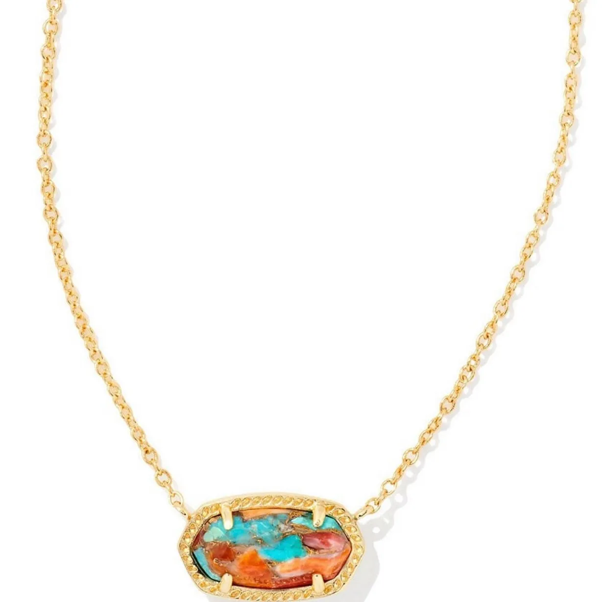 Kendra Scott Elisa Pendant In Gold