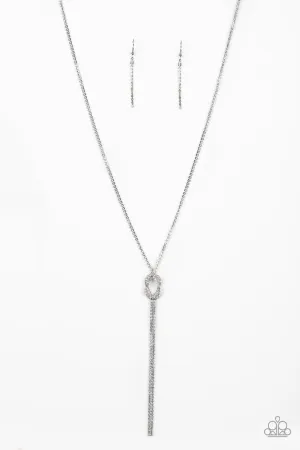 Knockout Knot White Paparazzi Necklace