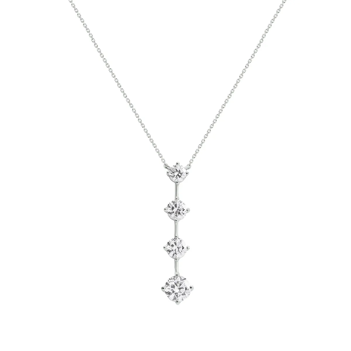 LAB GROWN Drop Graduating Diamond Pendant