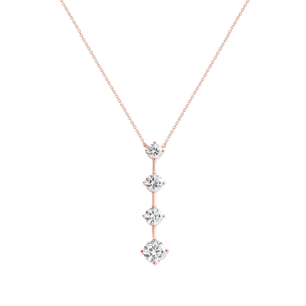 LAB GROWN Drop Graduating Diamond Pendant