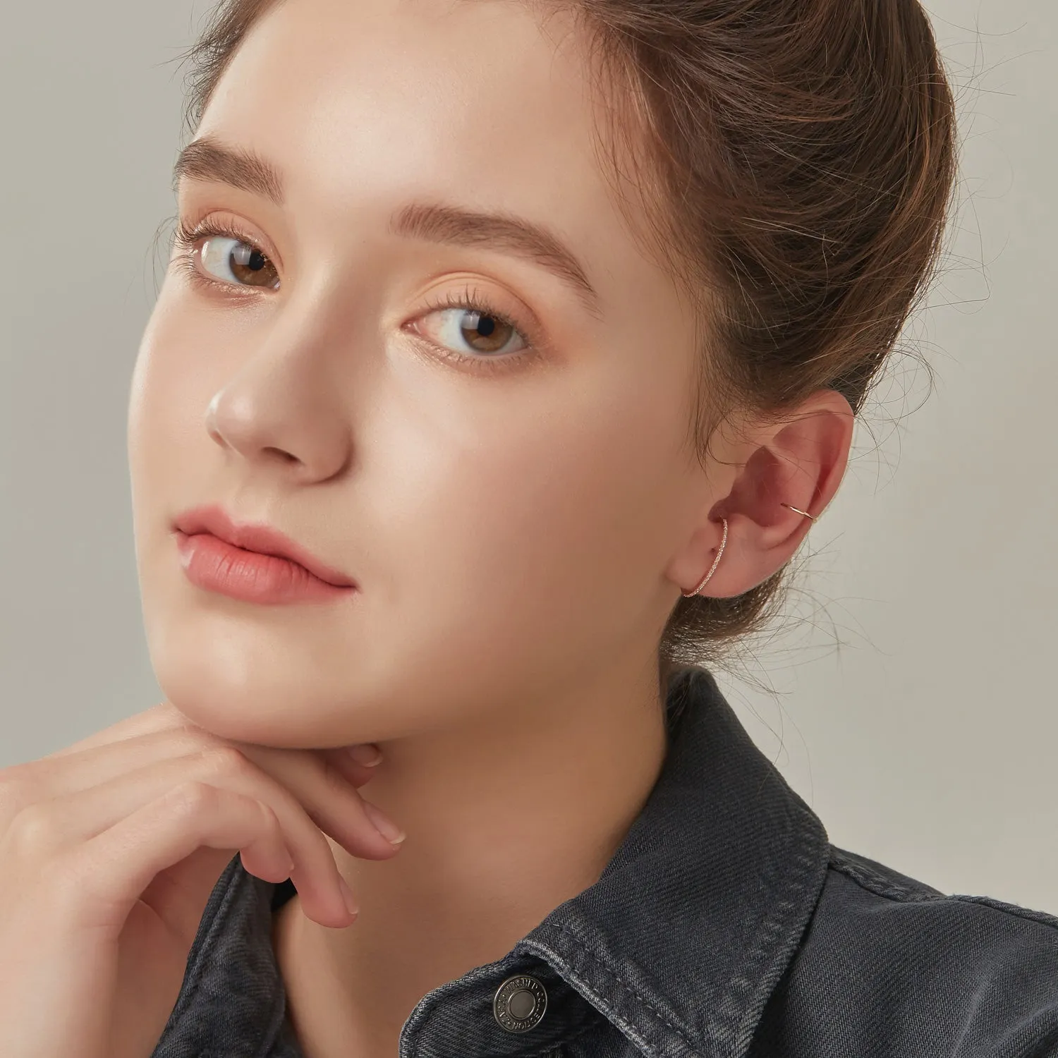 L'air de Paris Gold One-sided Earring JDLERSS03ZC
